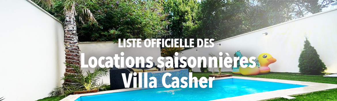Villa casher location saisonnière